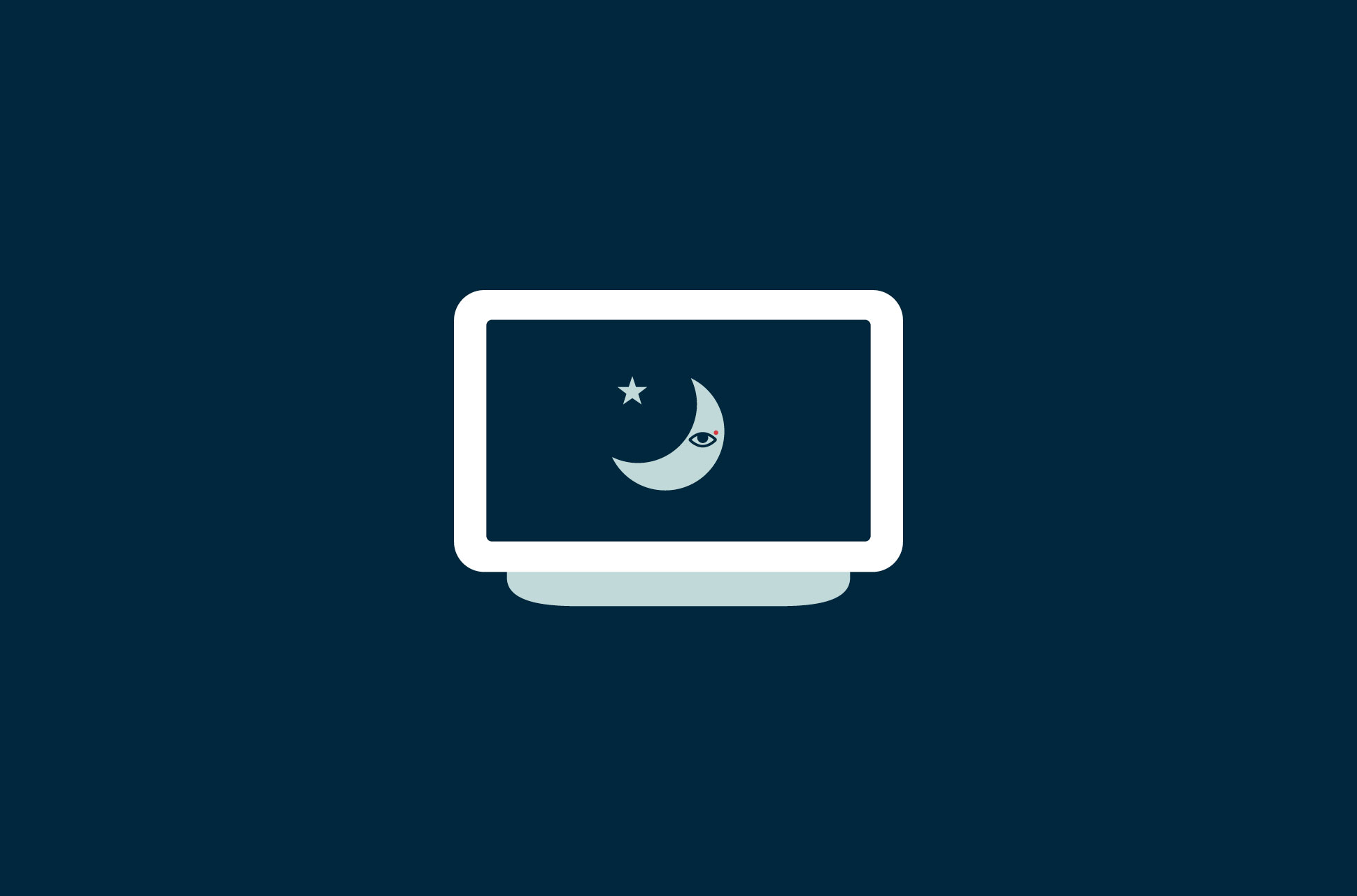 A moon on a monitor.