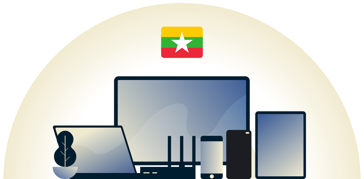 Myanmar-VPN sch&uuml;tzt eine Vielzahl von Ger&auml;ten.